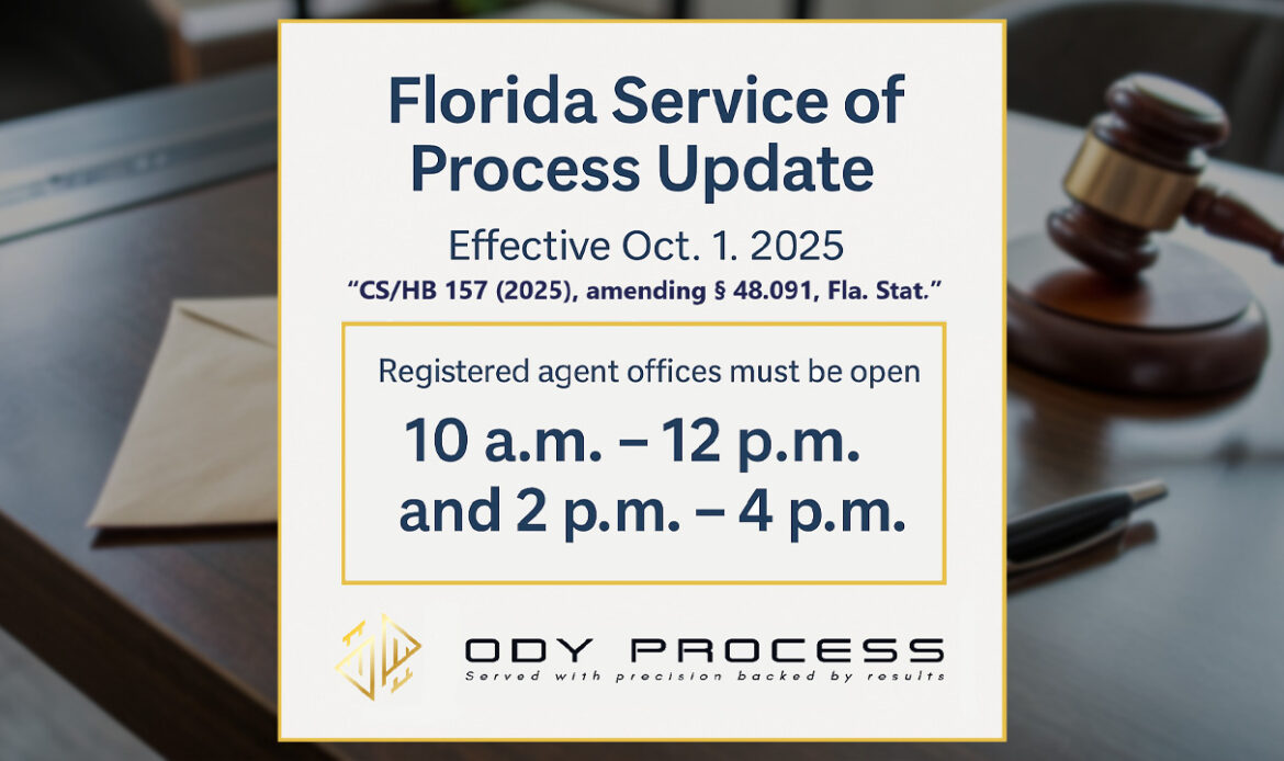 Florida Service of Process Law Update