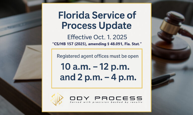 Florida Service of Process Law Update
